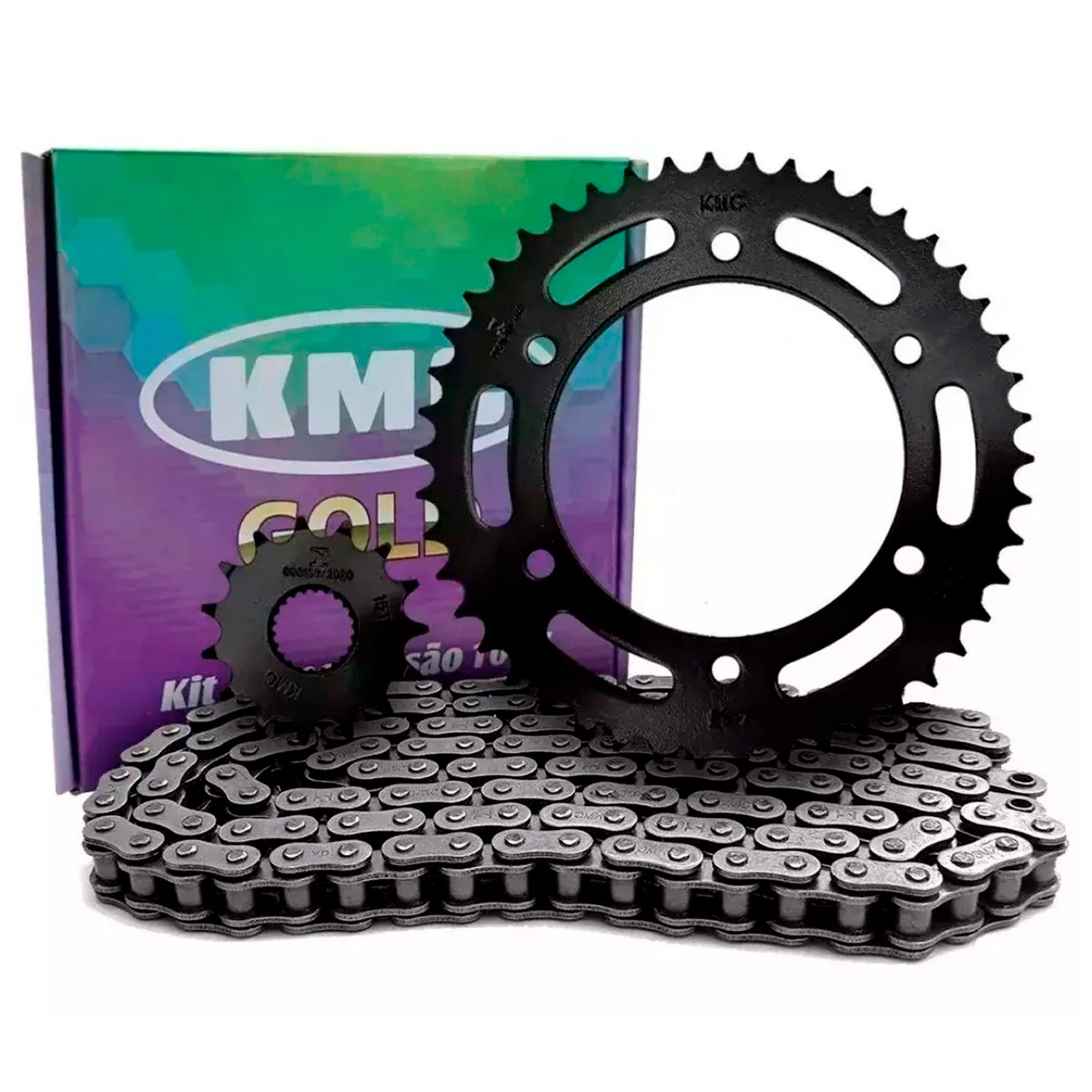 Kit Relação Transmissão Fz 25 Fazer 250 2018/2022 46d Kmc Gold