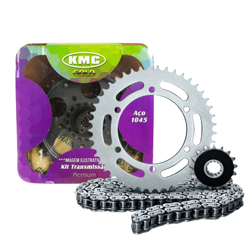 Kit Relação Kmc Ninja 250/300 Com Retentor 43 Dentes Gold