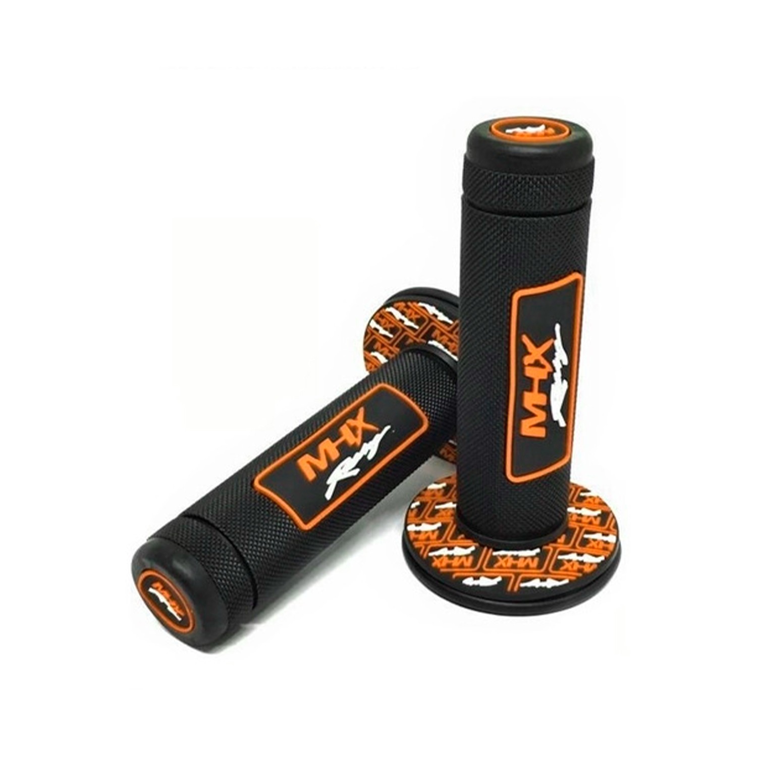 MANOPLA MHX RACING PRETO E LARANJA