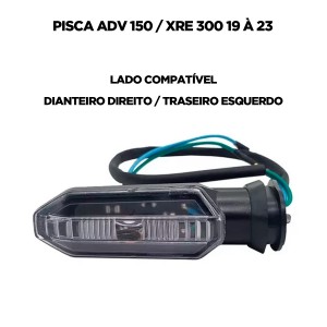 PISCA ADV 150 / XRE 300 19/23 DIANTEIRO DIREITO / TRASEIRO ESQUEDO - PLASMOTO